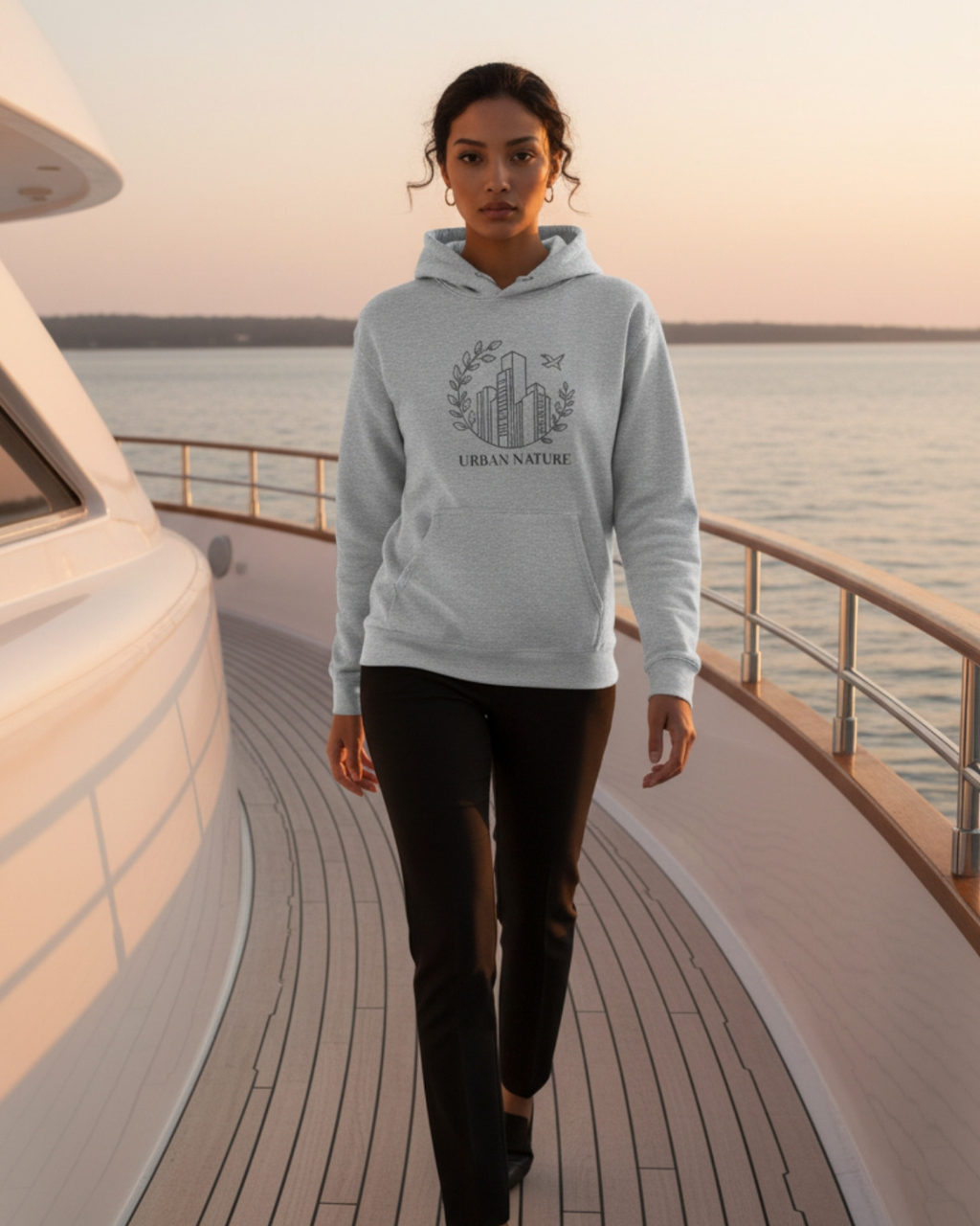 🌿 **Urban Nature Hoodie - The Perfect Balance Between Concrete and Greenery**