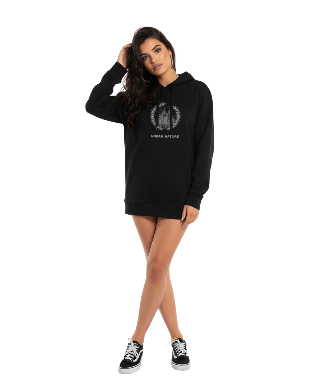 🌫️ **Urban Nature Hoodie - Urban Purity in Natural White Edition**